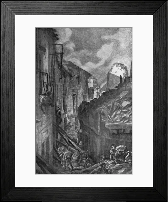 Framed Print : Spanish Civil War Battle Of Ebro Occupation A Framed Print : Spanish Civil War Battle Of Ebro Occupation A