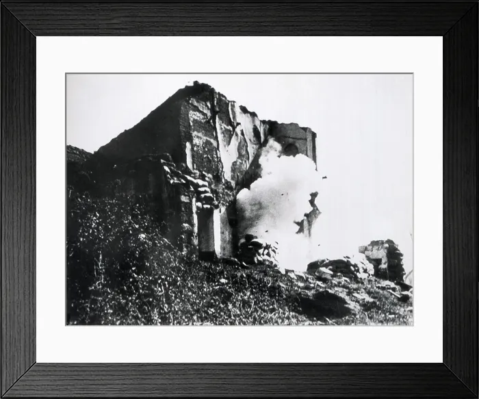 Framed Print : Spanish Civil War (1936-1939). Explosion Framed Print : Spanish Civil War (1936-1939). Explosion