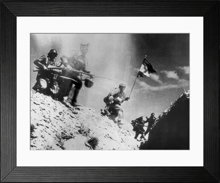 Framed Print : Spanish Civil War. Soldiers of the nationalist Framed Print : Spanish Civil War. Soldiers of the nationalist