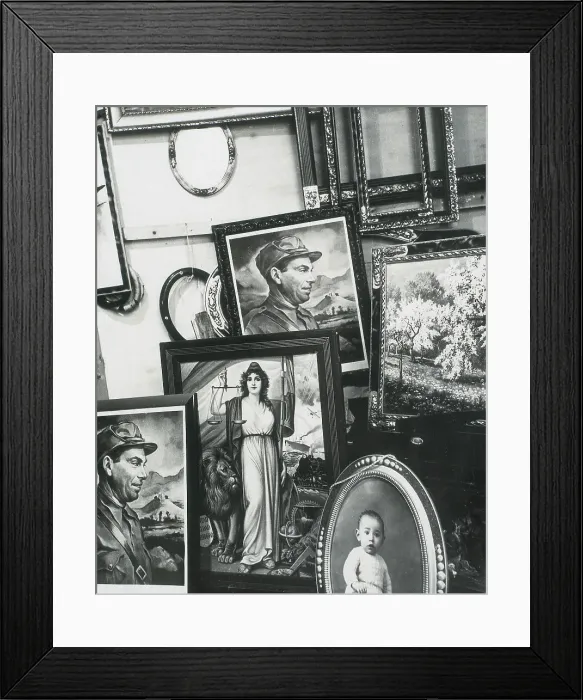 Framed Print : Spanish Civil War (1936-1939). Shop window in Framed Print : Spanish Civil War (1936-1939). Shop window in