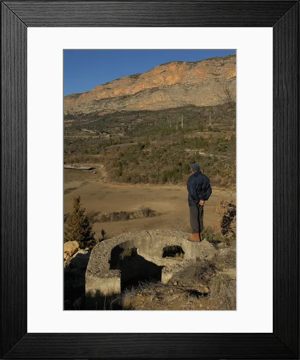 Framed Print : Spain Lleida Pallars Jussa Conca De Tremp Bunker Framed Print : Spain Lleida Pallars Jussa Conca De Tremp Bunker