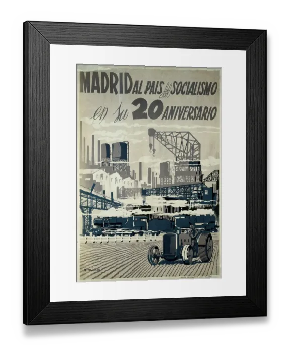 Framed Print : Spanish Civil War Madrid Al Pais Del Socialismo Framed Print : Spanish Civil War Madrid Al Pais Del Socialismo