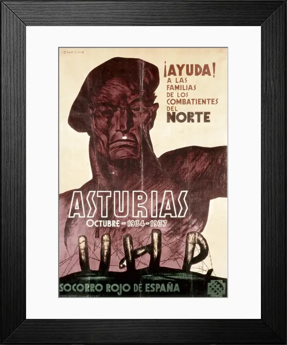 Framed Print : Spanish Civil War. Ayuda a las familias de Framed Print : Spanish Civil War. Ayuda a las familias de