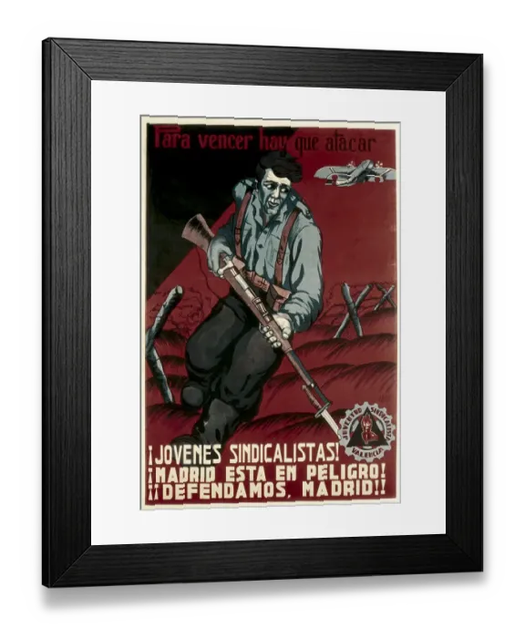 Framed Print : Spanish Civil War. Jovenes sindicalistas! Framed Print : Spanish Civil War. Jovenes sindicalistas!