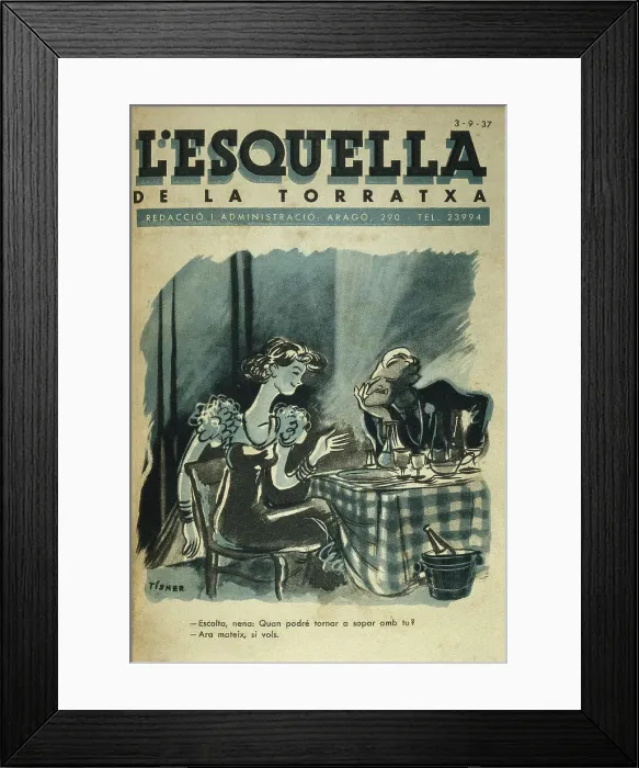 Framed Print : Spanish Civil War. Escolta nena: Quan tornare Framed Print : Spanish Civil War. Escolta nena: Quan tornare