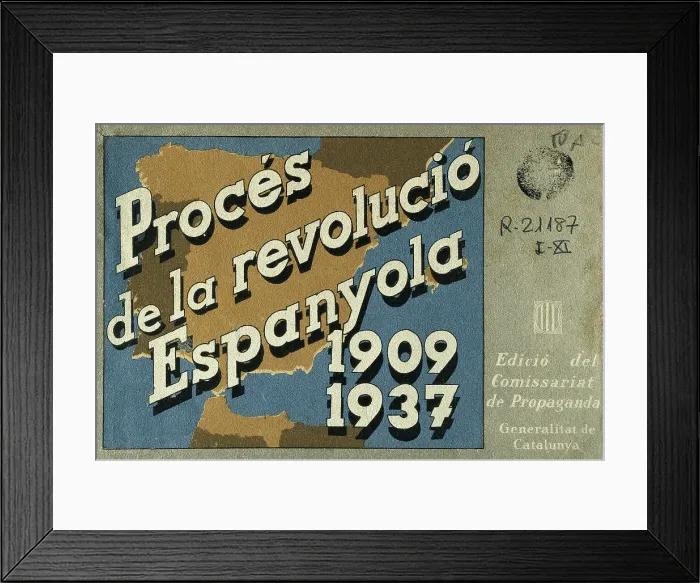 Framed Print : Spanish Civil War. Proces de la Revolucio Espanyola Framed Print : Spanish Civil War. Proces de la Revolucio Espanyola