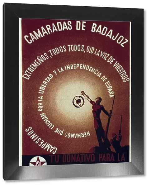 Spanish Civil War. Camaradas de Badajoz