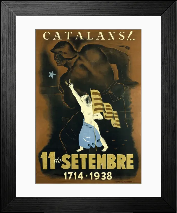 Framed Print : Spanish Civil War. Catalans! 11 de setembre Framed Print : Spanish Civil War. Catalans! 11 de setembre