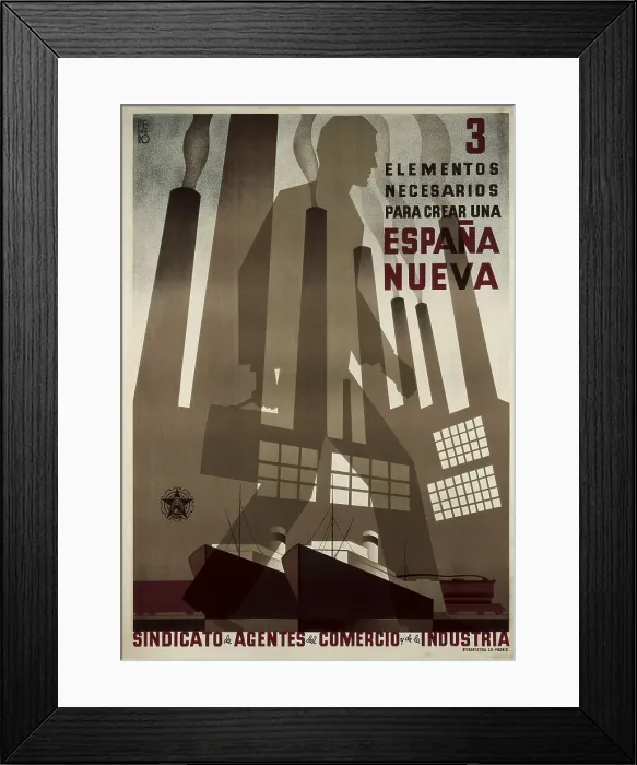 Framed Print : Spanish Civil War. Tres elementos necesarios Framed Print : Spanish Civil War. Tres elementos necesarios