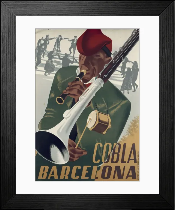 Framed Print : Spanish Civil War Poster Of The Traditional Catalan Framed Print : Spanish Civil War Poster Of The Traditional Catalan