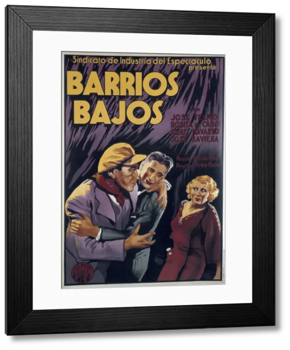 Framed Print : Spanish Civil War. Poster of the 1937's film Framed Print : Spanish Civil War. Poster of the 1937's film