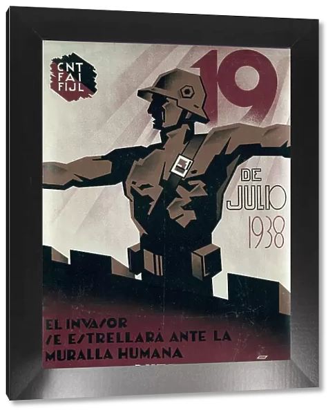 Spanish Civil War. 19 de julio 1938. El invasor