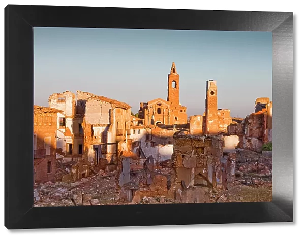 SPAIN. Belchite. Ruins of the old town destroyed
