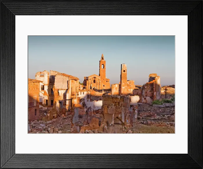 Framed Print : SPAIN. Belchite. Ruins of the old town destroyed Framed Print : SPAIN. Belchite. Ruins of the old town destroyed