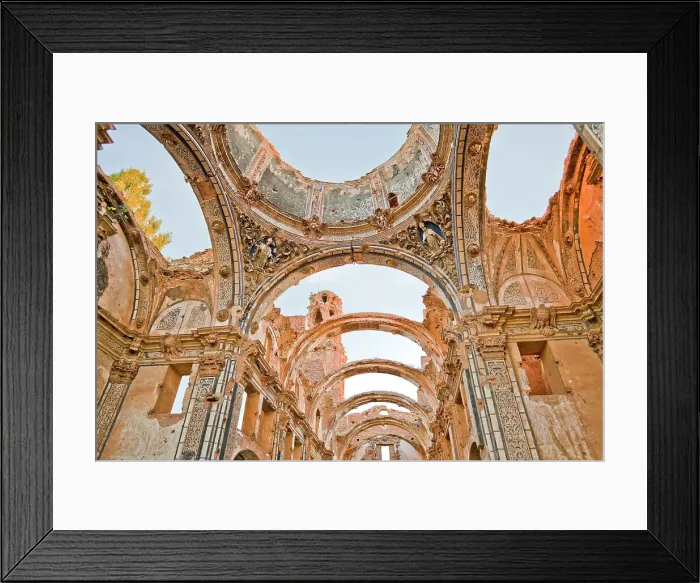 Framed Print : SPAIN. Belchite. Ruins of the old town destroyed Framed Print : SPAIN. Belchite. Ruins of the old town destroyed