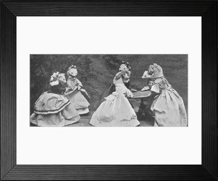Framed Print : Ermines table turning Framed Print : Ermines table turning