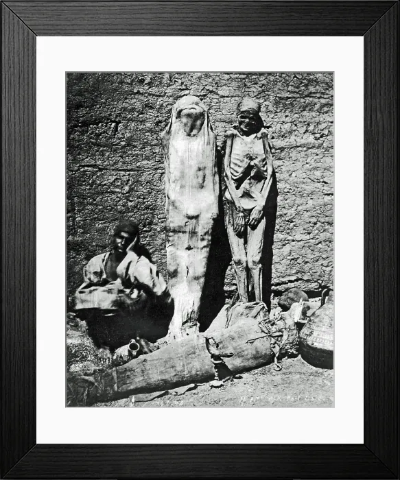 Framed Print : Three mummies, Egypt Framed Print : Three mummies, Egypt