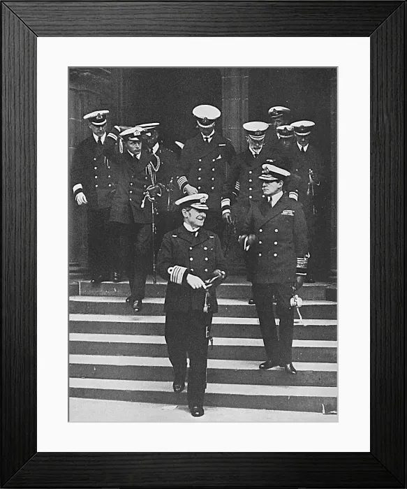 Framed Print : Navy's tribute to Lord Kitchener, WW1 Framed Print : Navy's tribute to Lord Kitchener, WW1