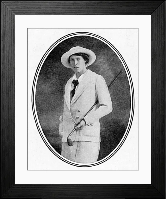Framed Print : Miss M. N. Fraser, Scottish golf captain, WW1 Framed Print : Miss M. N. Fraser, Scottish golf captain, WW1