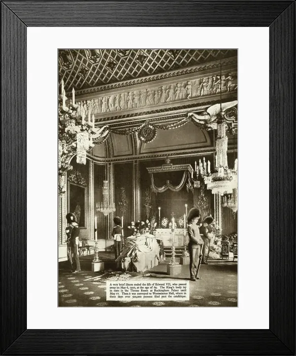 Framed Print : Edward VII lying-in-state Framed Print : Edward VII lying-in-state