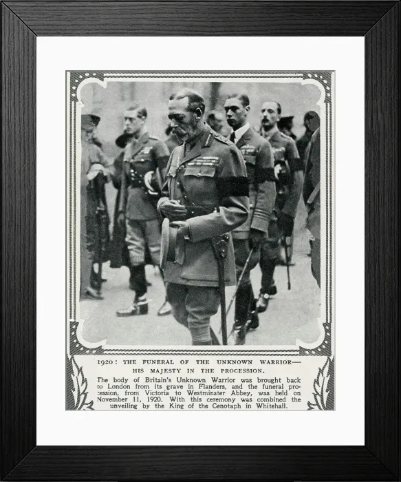 Framed Print : The Funeral of the Unknown Warrior Framed Print : The Funeral of the Unknown Warrior