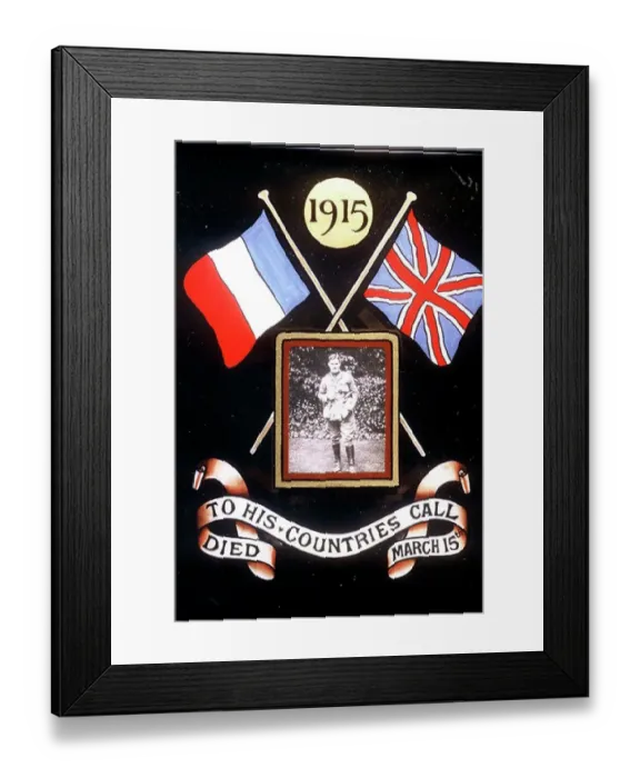 Framed Print : To His Countries Call - Lieutenant Eric Ball Framed Print : To His Countries Call - Lieutenant Eric Ball
