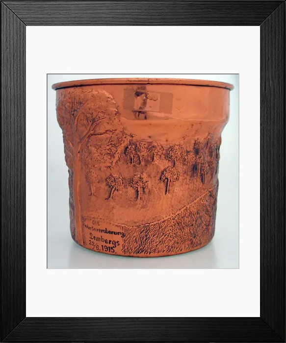 Framed Print : A repousse chased and engraved jardiniere Framed Print : A repousse chased and engraved jardiniere