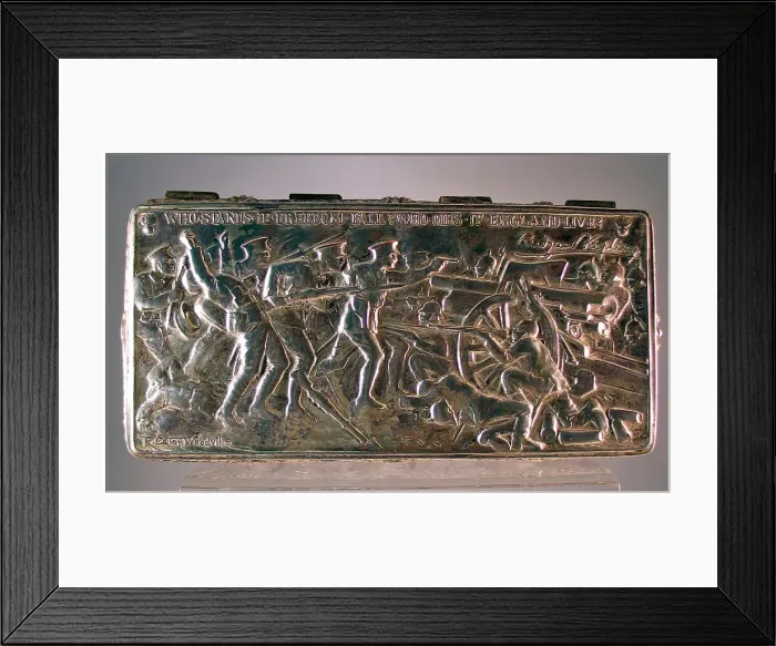 Framed Print : Trinket Box with Caton Woodville WWI battle scene Framed Print : Trinket Box with Caton Woodville WWI battle scene