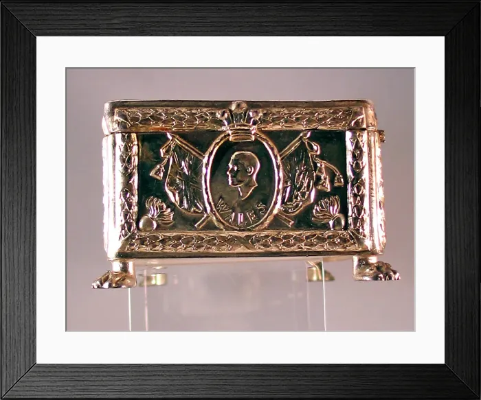Framed Print : Trinket Box with Caton Woodville WWI battle scene Framed Print : Trinket Box with Caton Woodville WWI battle scene