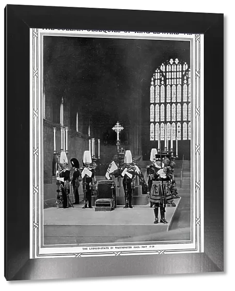 Edward VII lying-in-state in Westminster Hall
