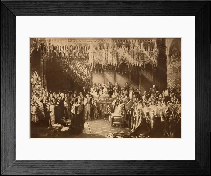 Framed Print : Coronation of Queen Victoria 1838 Framed Print : Coronation of Queen Victoria 1838