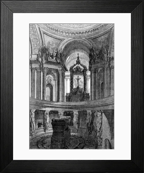 Framed Print : 1854 Paris France Tombeau Tomb Tombs Napoleon Framed Print : 1854 Paris France Tombeau Tomb Tombs Napoleon