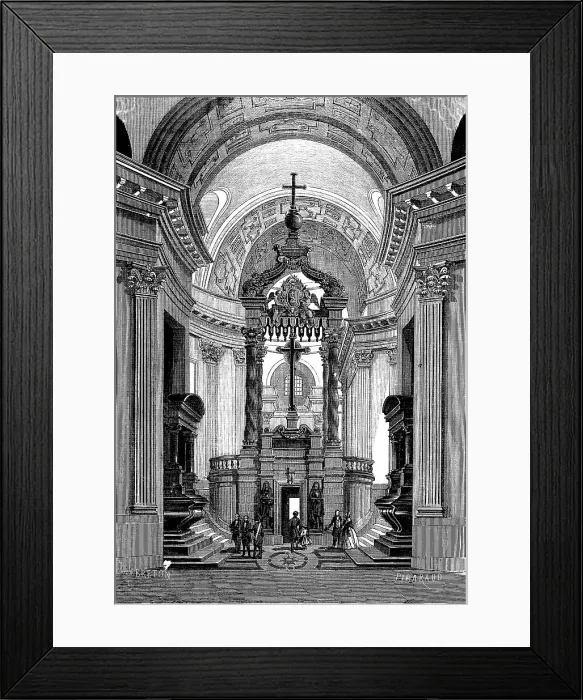 Framed Print : 1861 Paris France Tombeau Tomb Tombs Napoleon Framed Print : 1861 Paris France Tombeau Tomb Tombs Napoleon