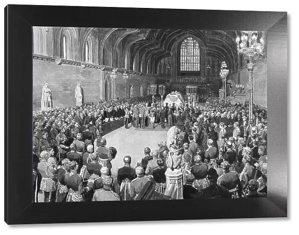 Edward VII lying in state, Westminster Hall, London