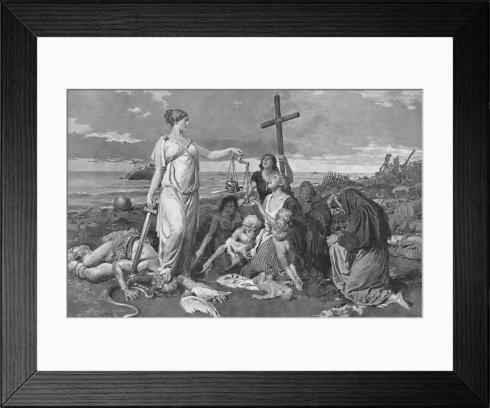 Framed Print : An allegory about the peace negotiations at end of WW1 Framed Print : An allegory about the peace negotiations at end of WW1
