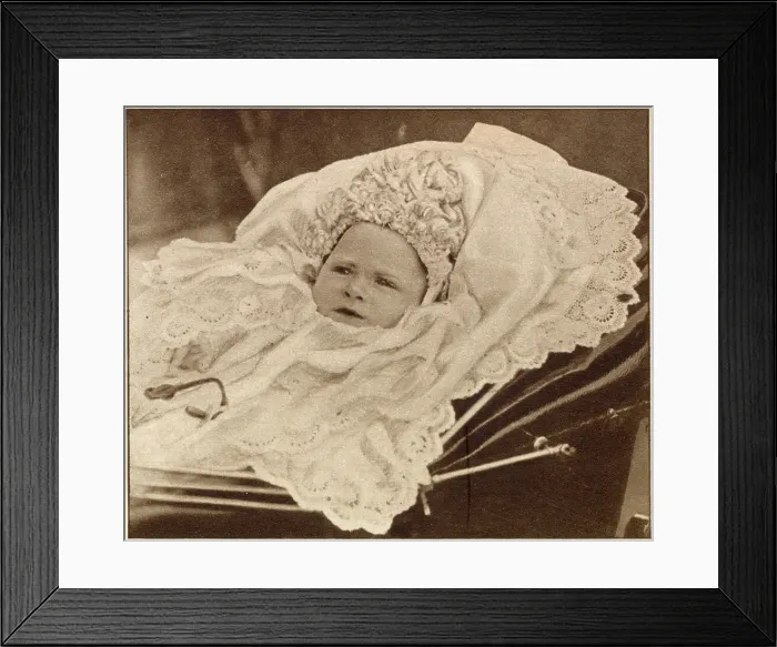 Framed Print : Prince Albert of York (later George V), who was born at York Cottage, Sandringham, on 14 December 1895. Date: 1896 Framed Print : Prince Albert of York (later George V), who was born at York Cottage, Sandringham, on 14 December 1895. Date: 1896