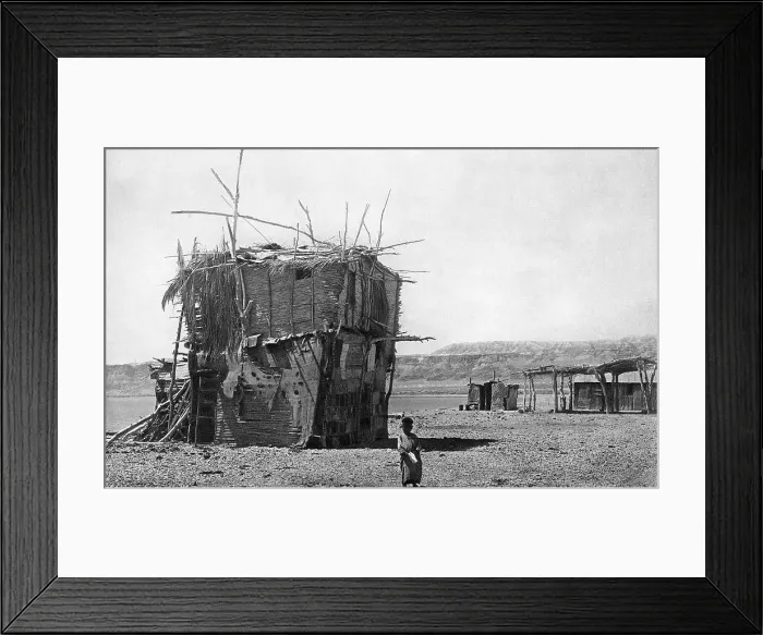 Framed Print : Fellah's makeshift hut, Dead Sea, Holy Land Framed Print : Fellah's makeshift hut, Dead Sea, Holy Land