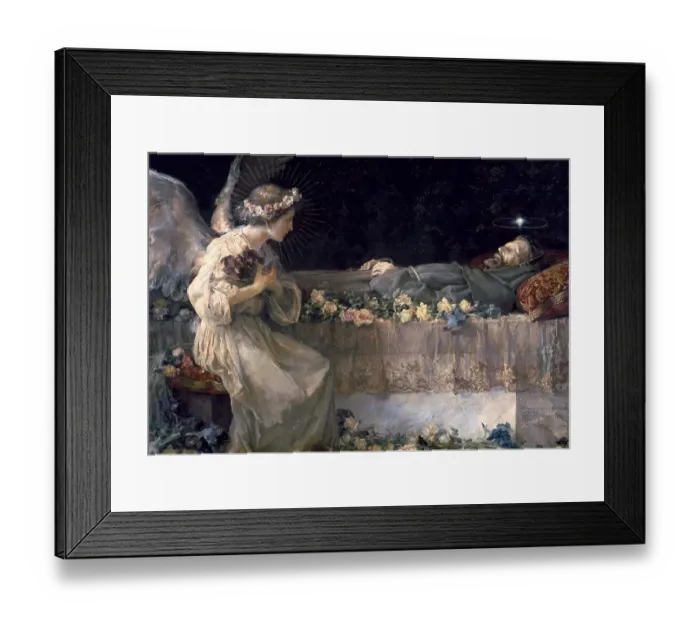 Framed Print : GARNELO ALDA, Jos鮠'The Death of Saint Francis Framed Print : GARNELO ALDA, Jos鮠'The Death of Saint Francis