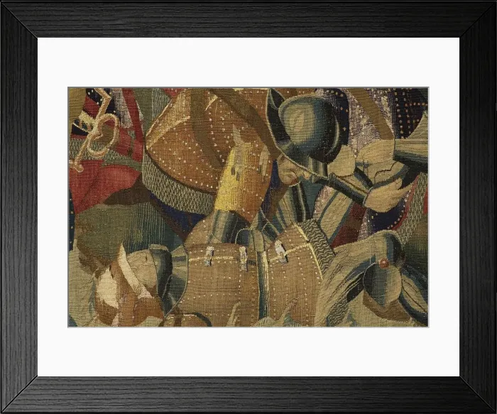 Framed Print : Pastrana Tapestries, 1471 c Disembarkation in Asilah Framed Print : Pastrana Tapestries, 1471 c Disembarkation in Asilah