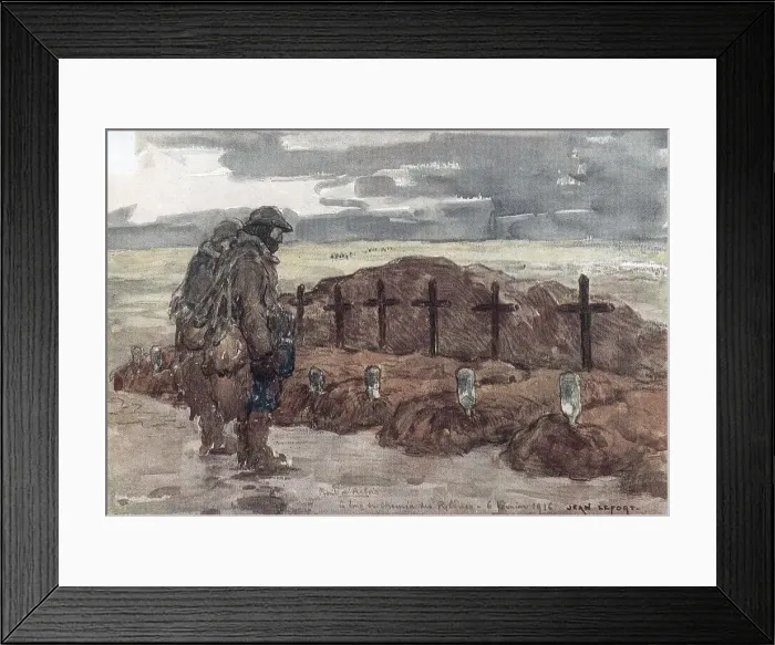 Framed Print : World War I. Tombs Framed Print : World War I. Tombs