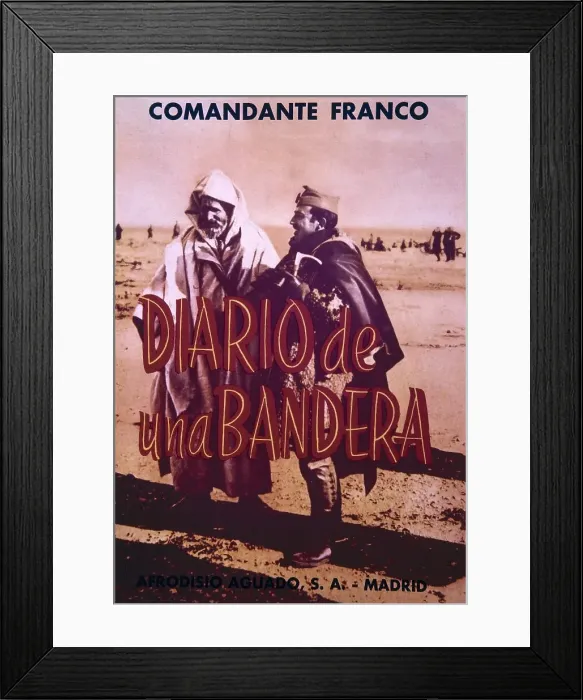 Framed Print : Cover of Diario de una Bandera by Francisco Franco. 1922 Framed Print : Cover of Diario de una Bandera by Francisco Franco. 1922