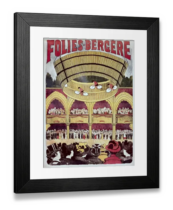Framed Print : Music-Hall. Folies-Bergere. The wall of the death Framed Print : Music-Hall. Folies-Bergere. The wall of the death
