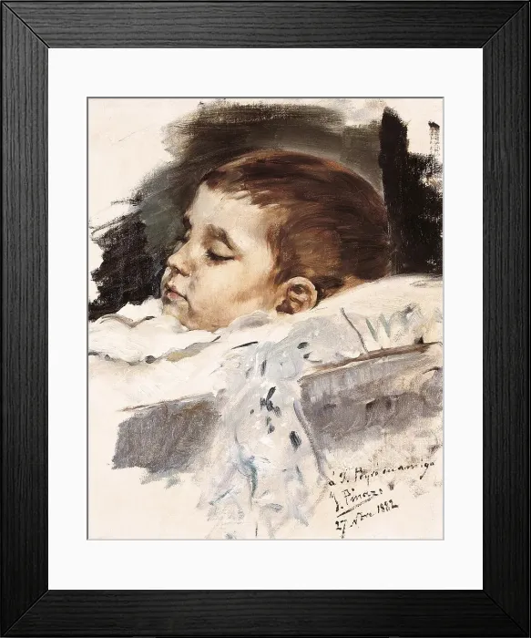 Framed Print : PINAZO CAMARLENCH, Ignacio (1849-1916). Child Death Framed Print : PINAZO CAMARLENCH, Ignacio (1849-1916). Child Death