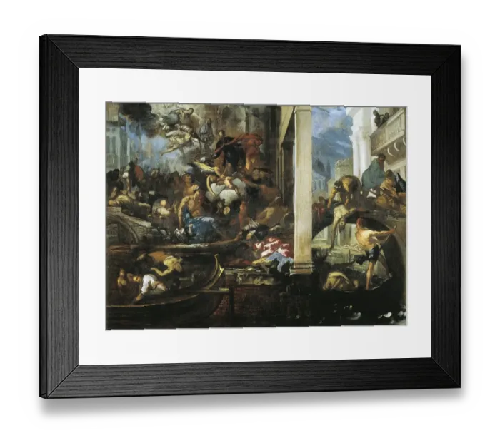 Framed Print : ZANCHI, Antonio (1631-1722). Death in Venice. 1666 Framed Print : ZANCHI, Antonio (1631-1722). Death in Venice. 1666