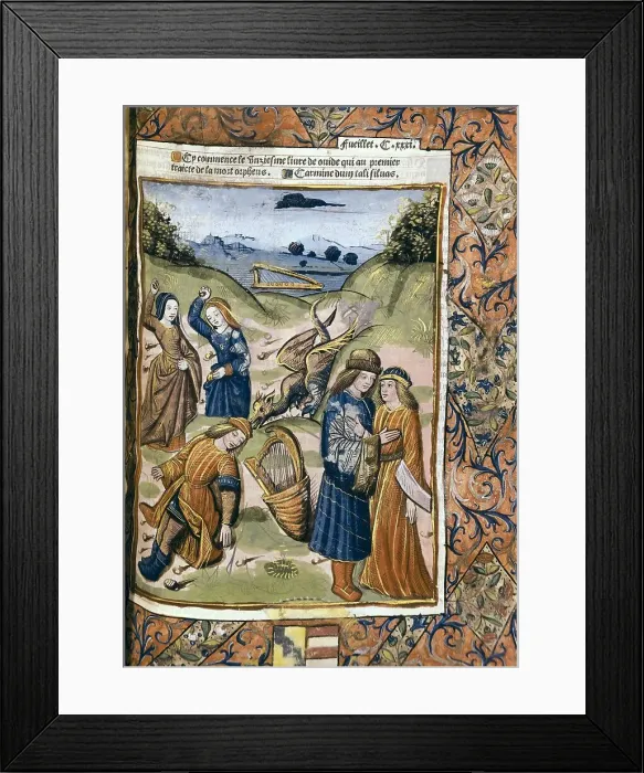Framed Print : Orpheus death. Illustration from the French version Framed Print : Orpheus death. Illustration from the French version
