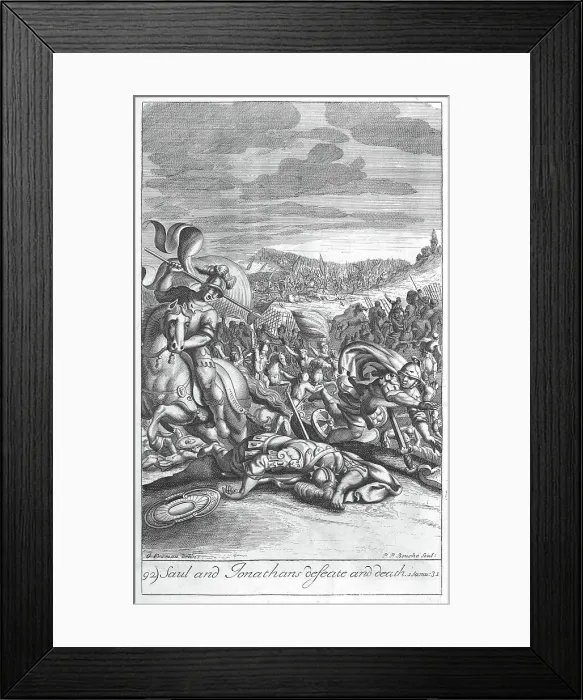 Framed Print : Saul and Jonathan defeat and death Framed Print : Saul and Jonathan defeat and death