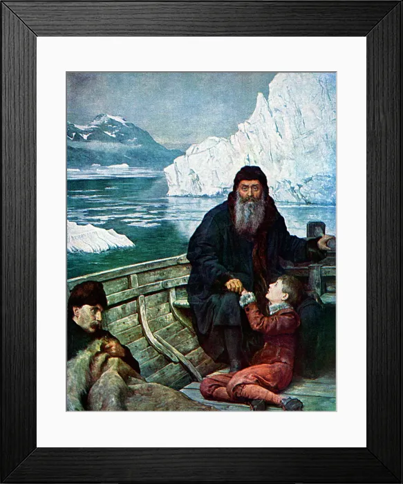Framed Print : Last Voyage Explorer Adventurer Discovery North Framed Print : Last Voyage Explorer Adventurer Discovery North