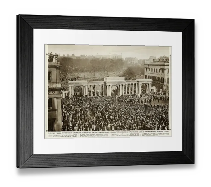 Framed Print : State funeral of King George V in London Framed Print : State funeral of King George V in London