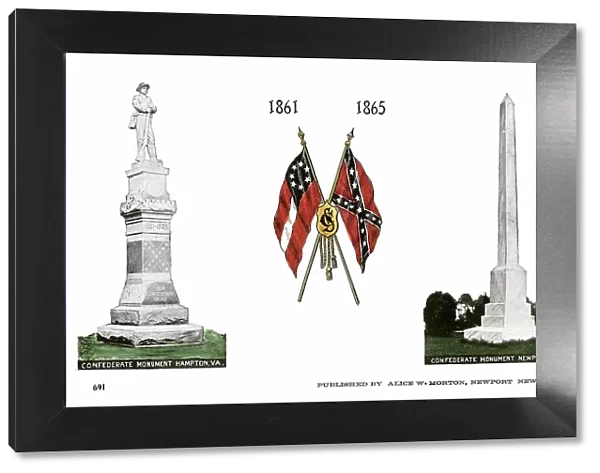 American Civil War flags and memorials, Virginia, USA