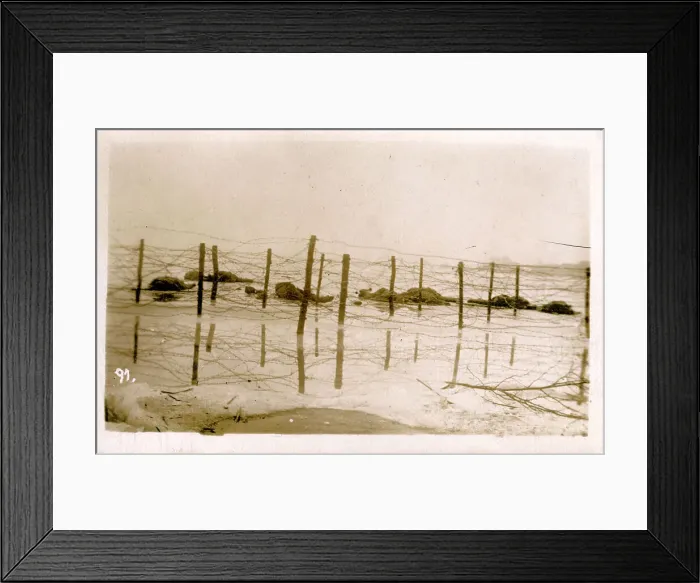 Framed Print : Dead Russian Soldiers on Beach - Barbed Wire Barrier Framed Print : Dead Russian Soldiers on Beach - Barbed Wire Barrier